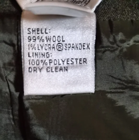 ​Talbots Petites Heathered Grey Wool Blend Pencil Skirt Size 14P - Picture 3 of 7